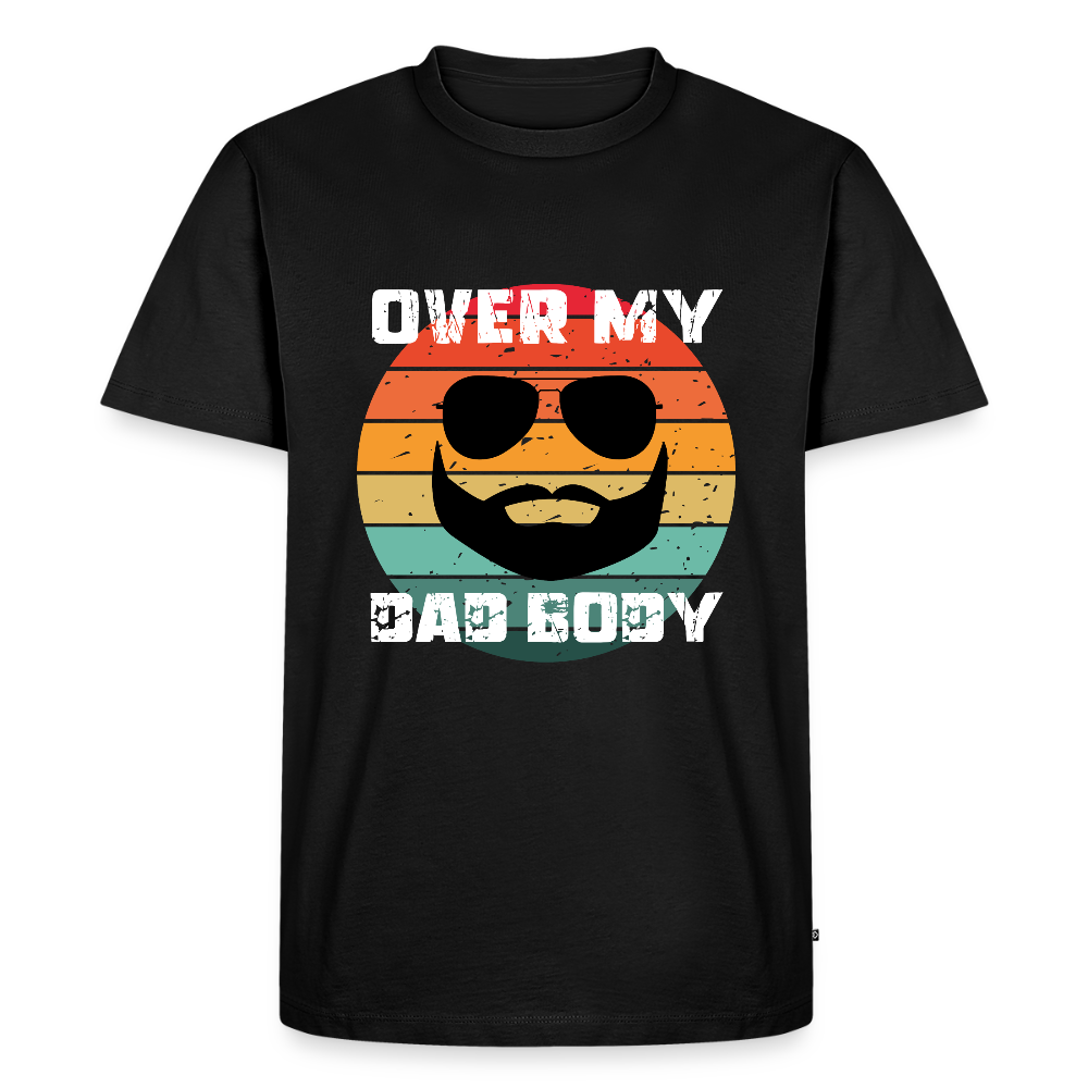 Over My Dad Body, Männer/ Men Premium T-Shirt - Schwarz