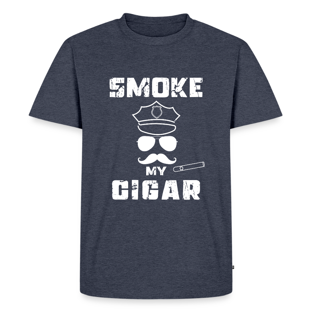 Smoke My Cigar - Zigarren Mann mit Zigarre, Hot Daddy, Cigar Man, Men/ Männer Premium T-Shirt - Jeansblau 