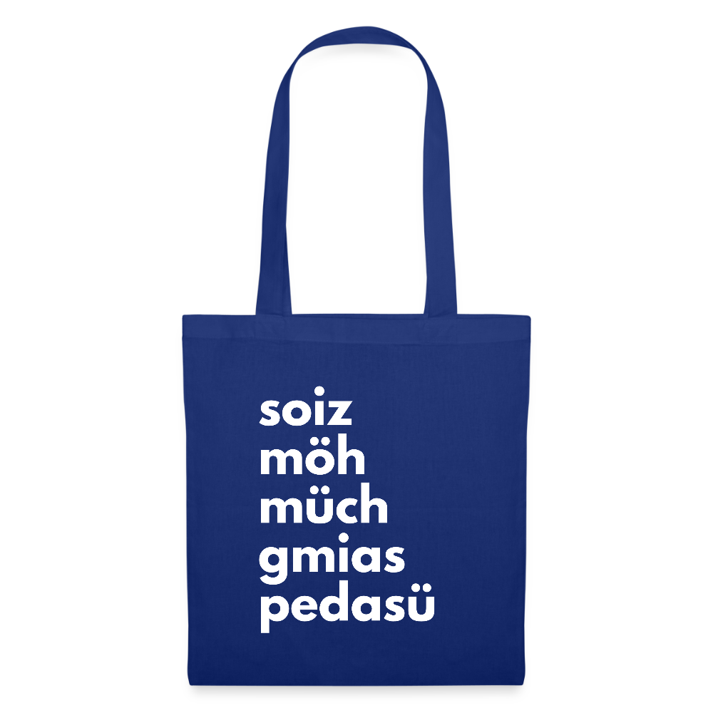 Einkaufsliste, Sackerl - Royalblau