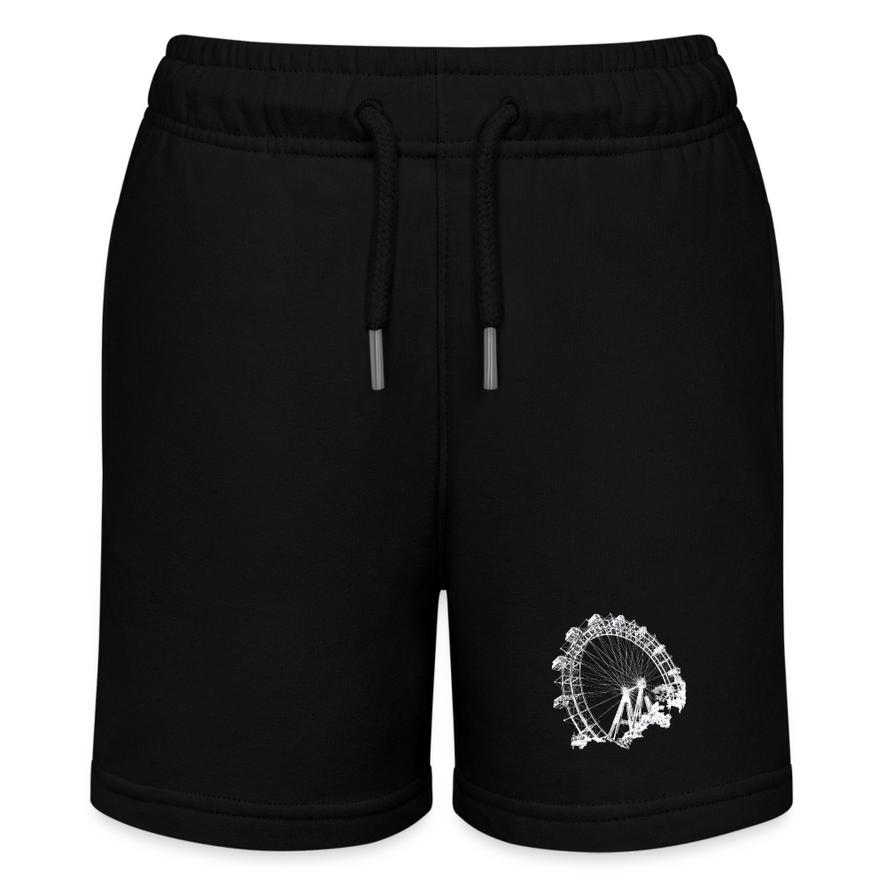 Wiener Riesenrad in weiß - Stanley/Stella Teenager Bio-Joggingshorts MINI BOLTER - Schwarz