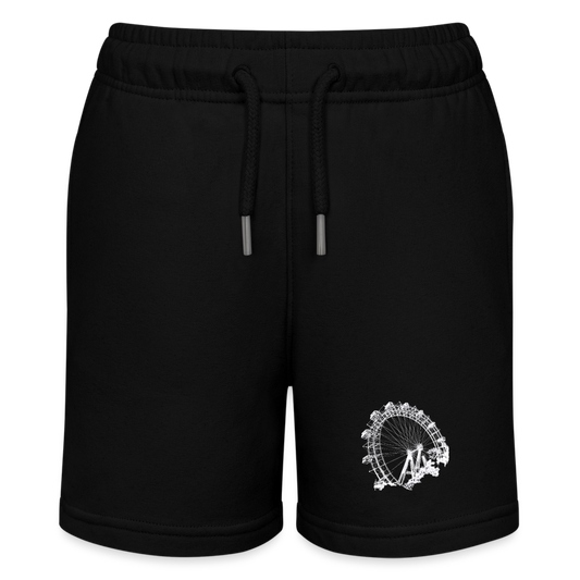 Wiener Riesenrad in weiß - Stanley/Stella Teenager Bio-Joggingshorts MINI BOLTER - Schwarz