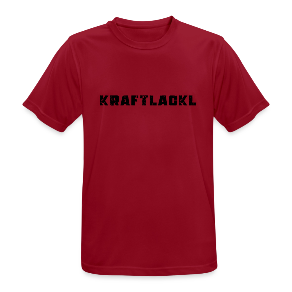 Kraftlackl, Männer Sport-Shirt (atmungsaktiv) - Dunkelrot