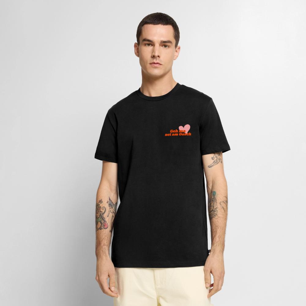 Geh ma net am Oasch, Männer Bio T-Shirt - Schwarz