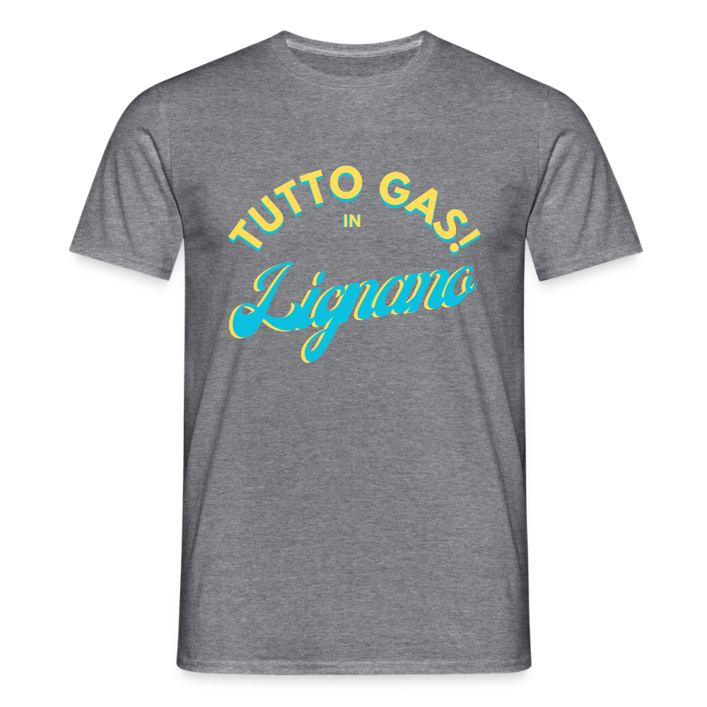 TUTTO GAS! in Lignano,  Männer T-Shirt - Graphit meliert