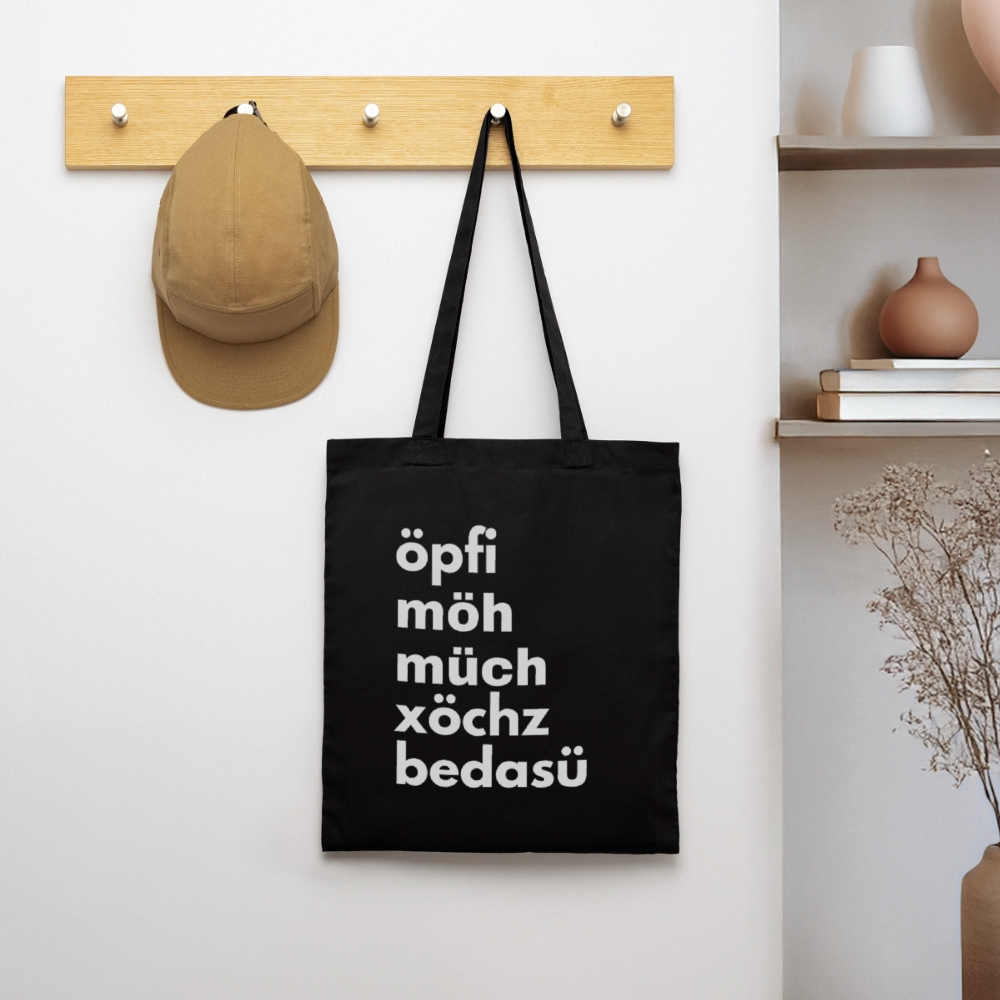 Einkaufsliste, Sackerl - Schwarz