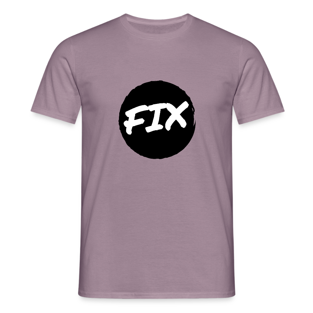 Fix - 100% sicher, fix hoit Oida ;-) Wiener Spruch, Männer T-Shirt - Lilagrau 