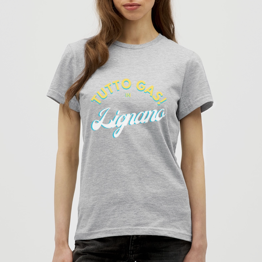 TUTTO GAS! in Lignano - Frauen T-Shirt - Grau meliert