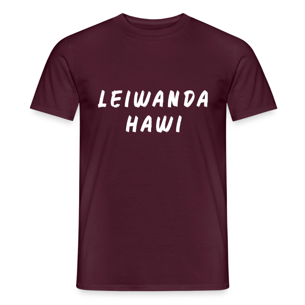 LEIWANDER HAWI aufgepinselt, Männer T-Shirt - Ziegelrot