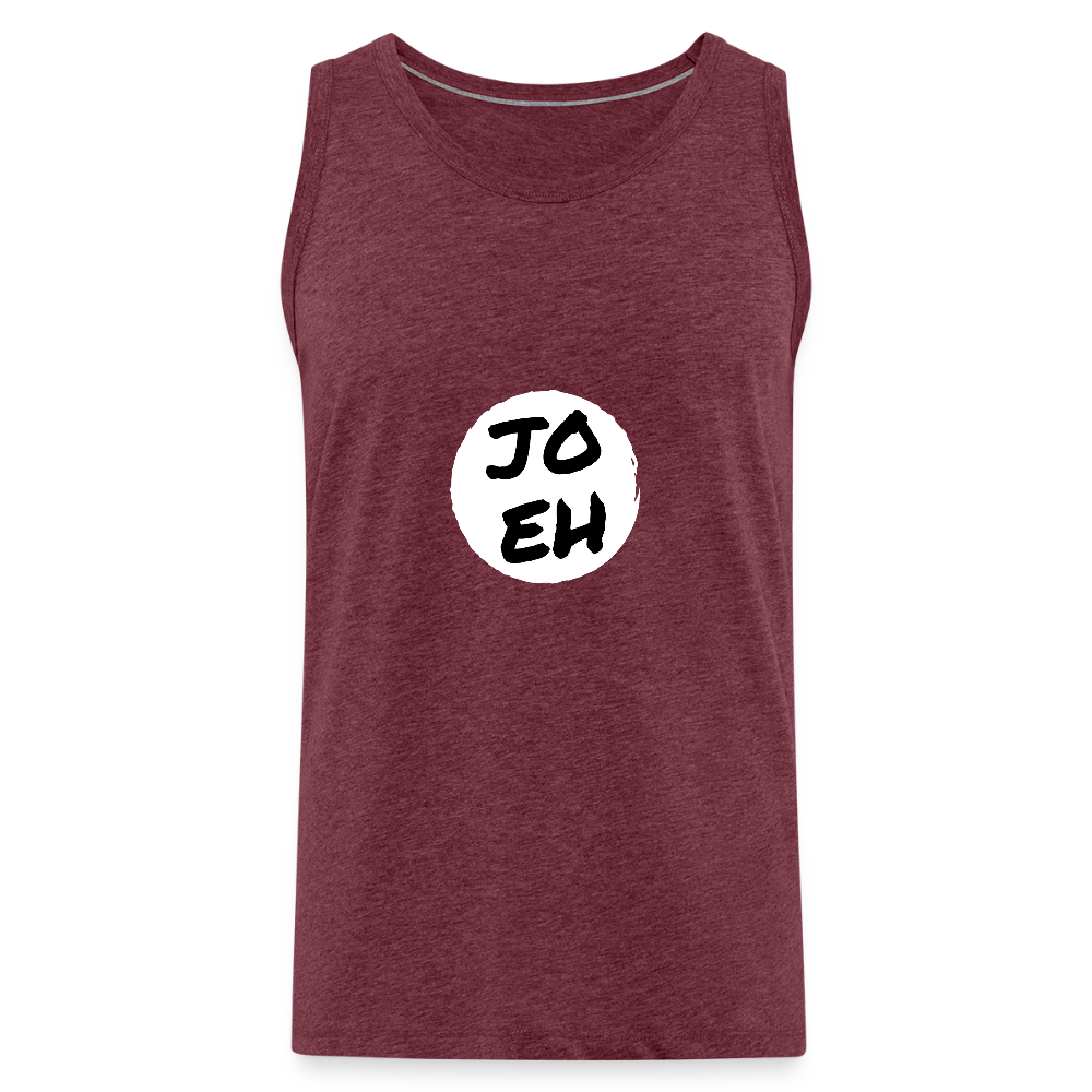Jo eh - Ja, werde ich sicher eh nicht machen ;-) Männer Premium Tank Top - Bordeauxrot meliert