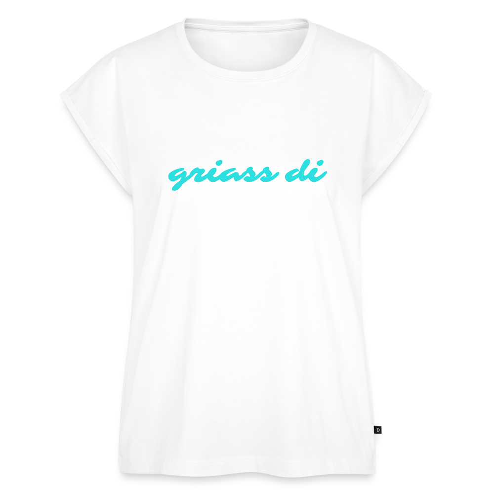 griass di, Lockeres Frauen T-Shirt - Weiß