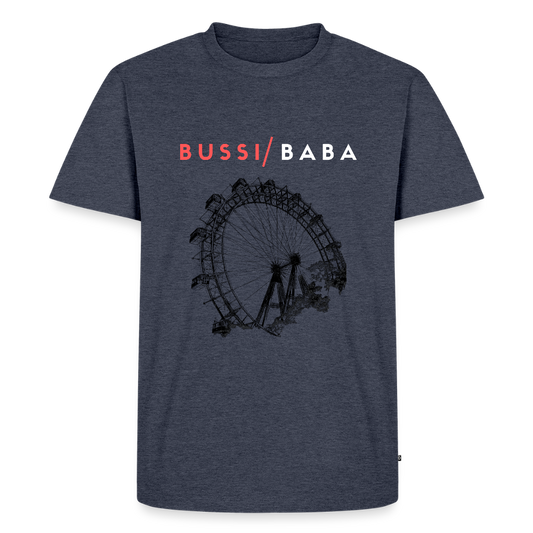 Bussi Baba korallenrot - Wiener Riesenrad in schwarz, Männer Premium T-Shirt - Jeansblau 