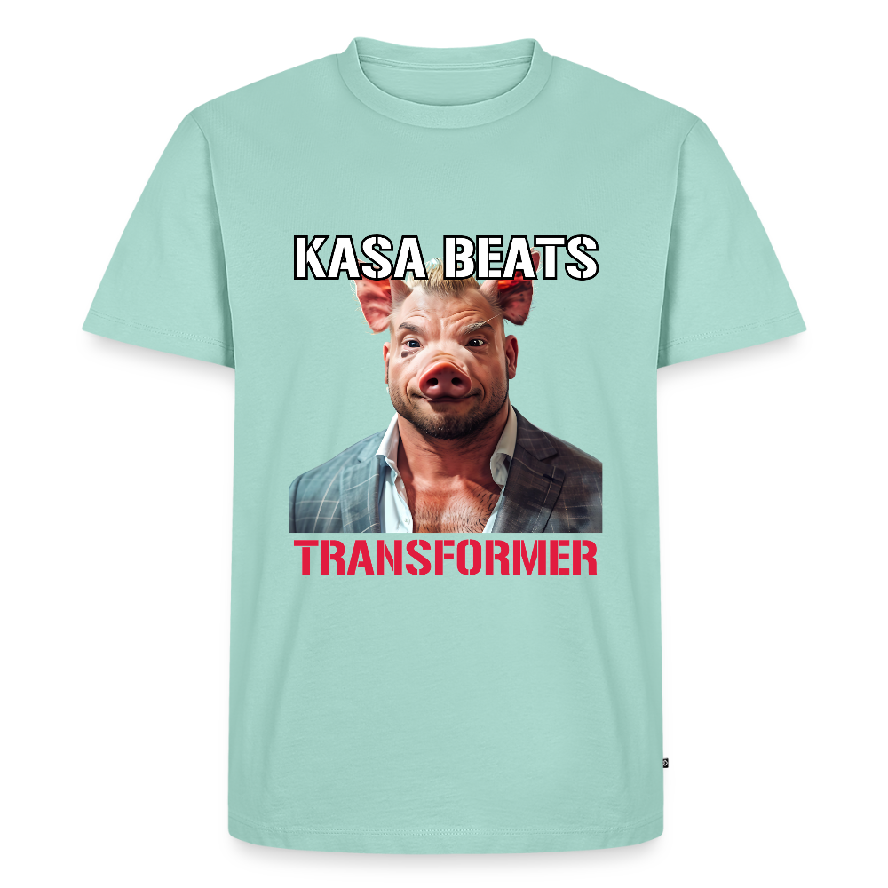 KASA BEATS - TRANSFORMER, Men Premium T-Shirt - Mint 