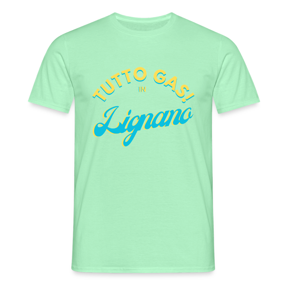 TUTTO GAS! in Lignano,  Männer T-Shirt - Mintgrün