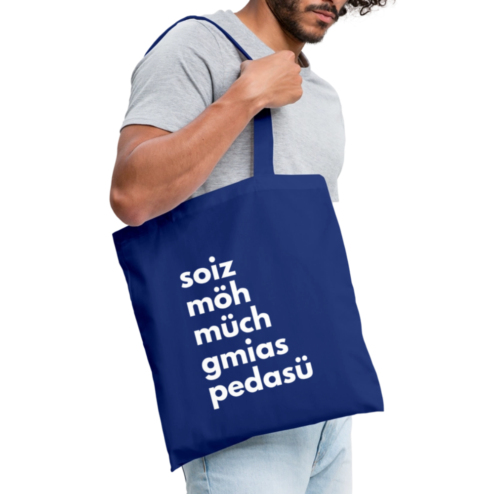 Einkaufsliste, Sackerl - Royalblau
