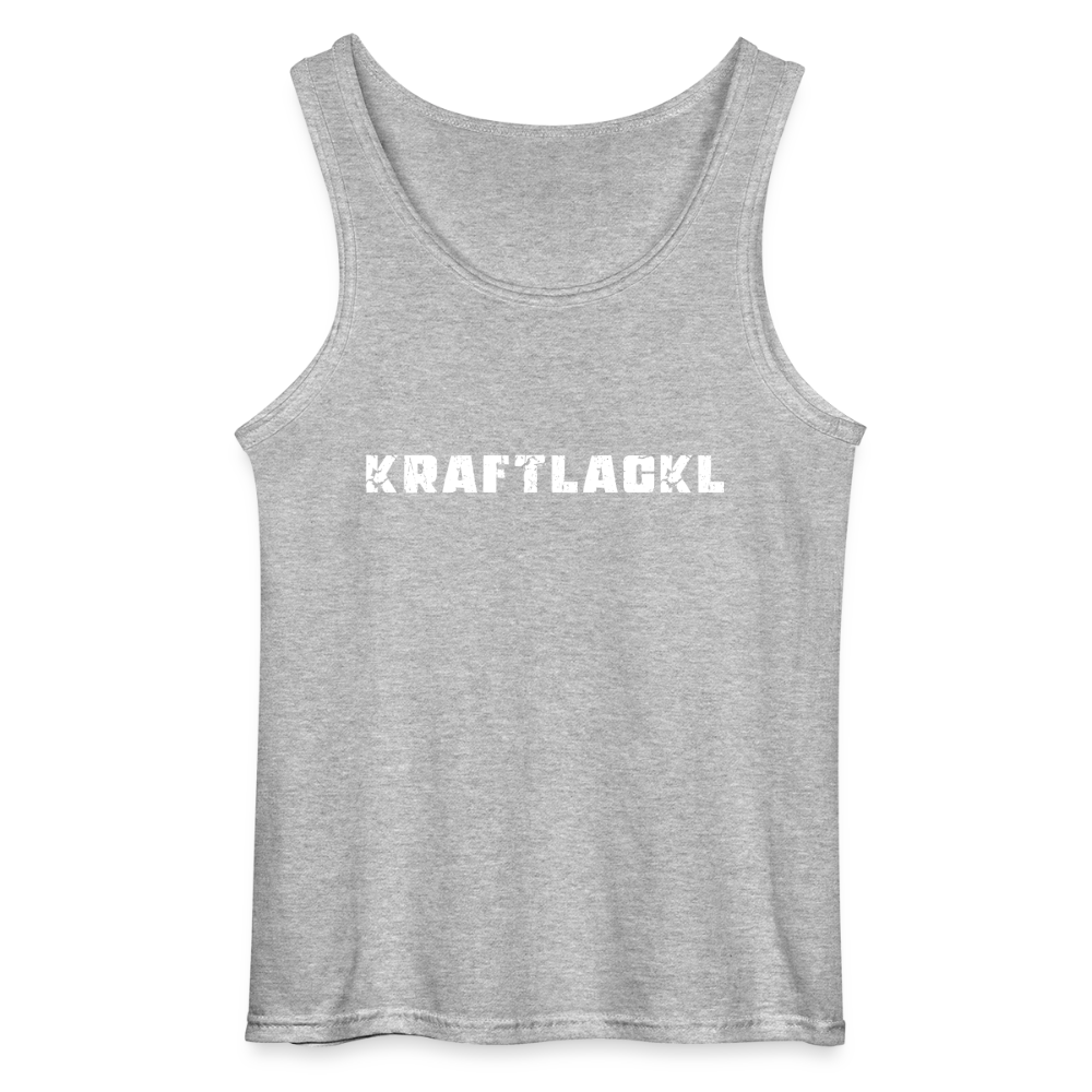 Kraftlackl, Männer Tank Top - Grau meliert
