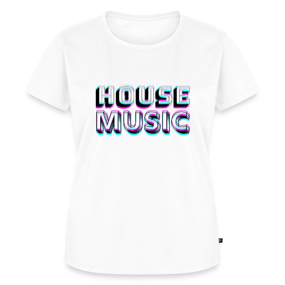 HOUSE MUSIC, Frauen Premium T-Shirt - Weiß