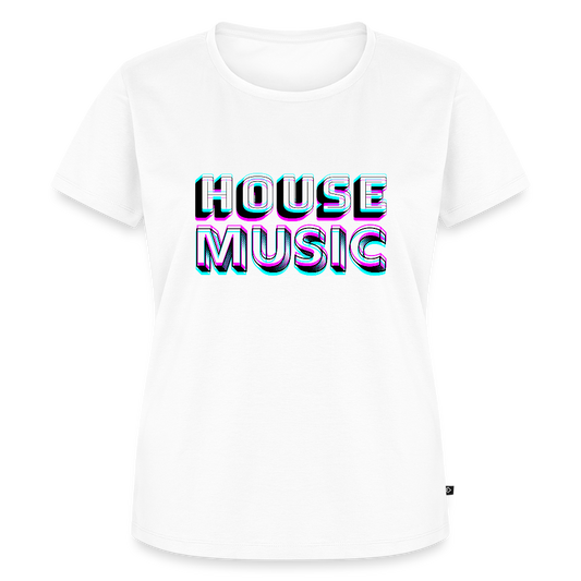 HOUSE MUSIC, Frauen Premium T-Shirt - Weiß