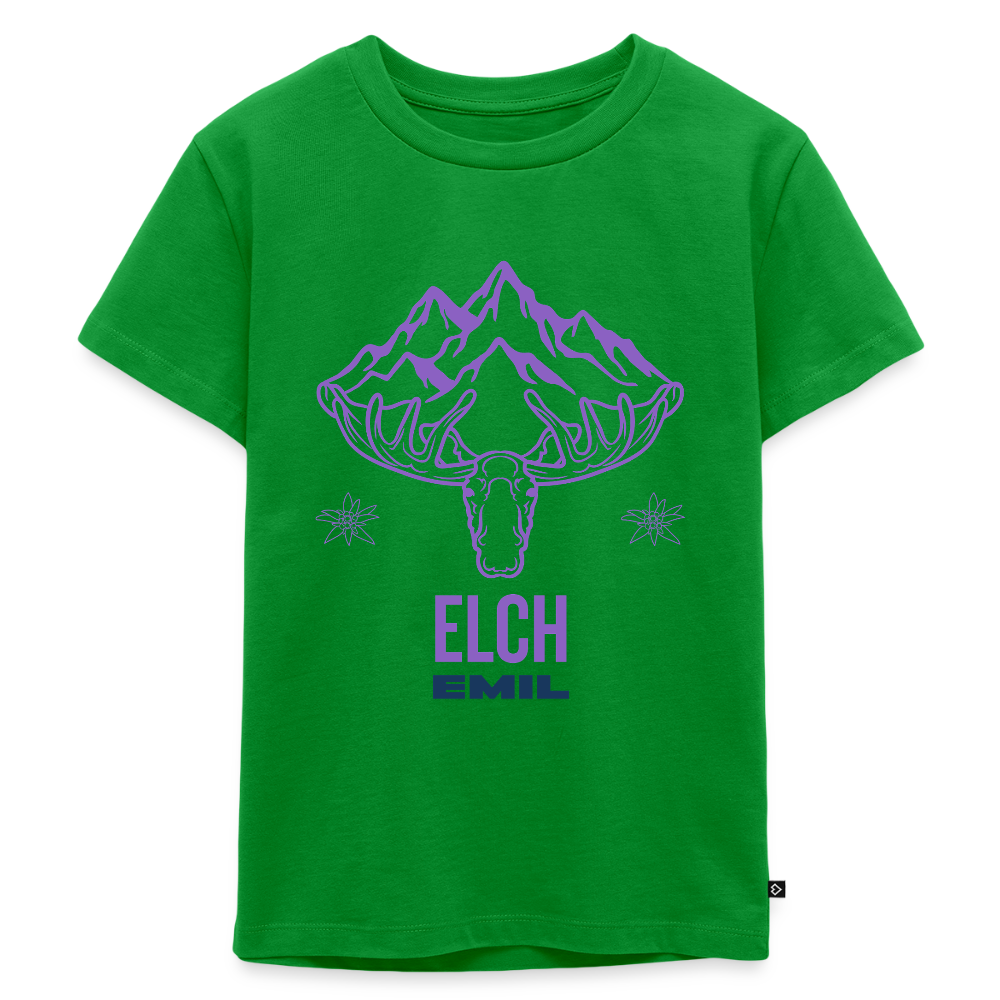 Elch Emil in Österreich, Kinder Premium T-Shirt - Grün