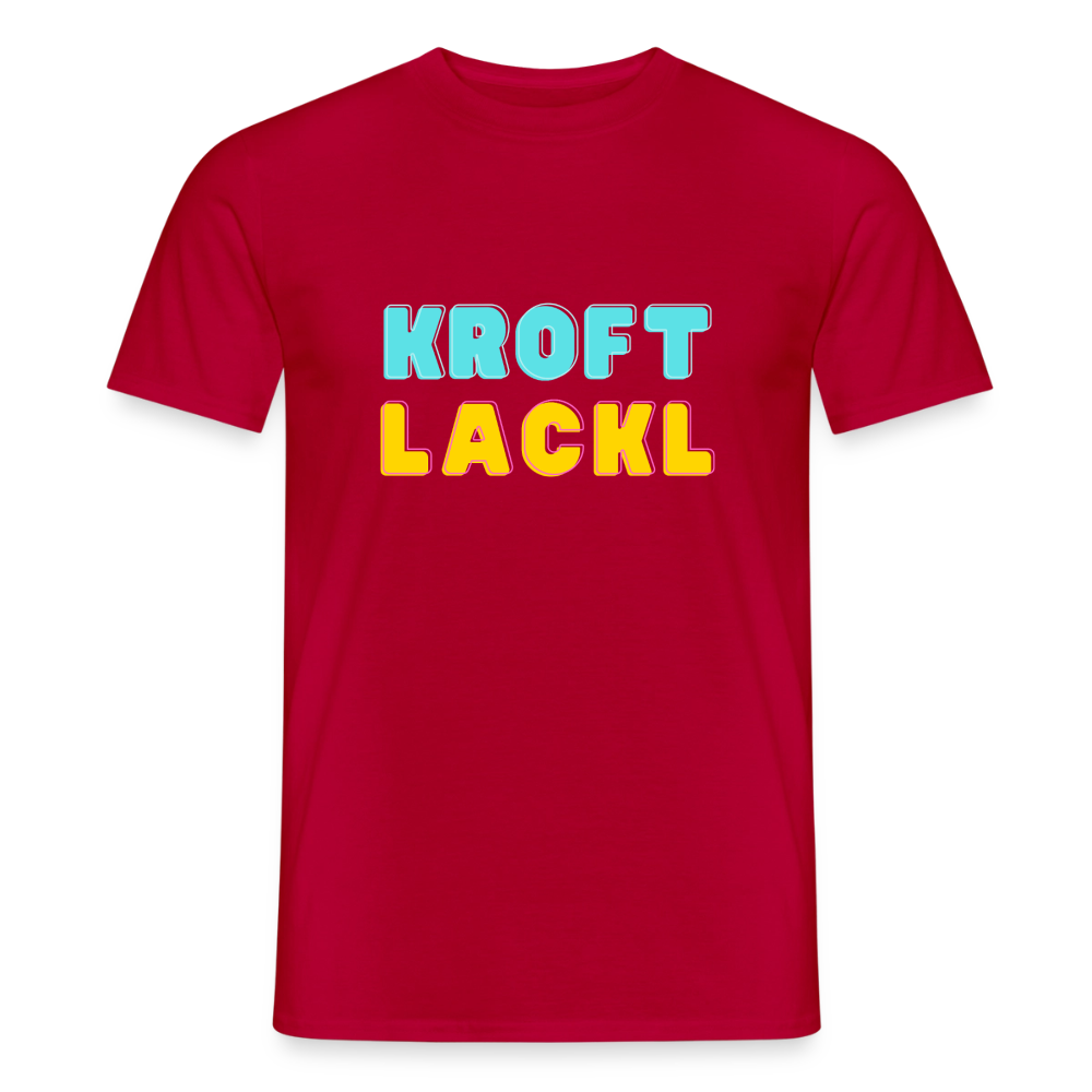 Kroftlackl, Männer T-Shirt - Rot