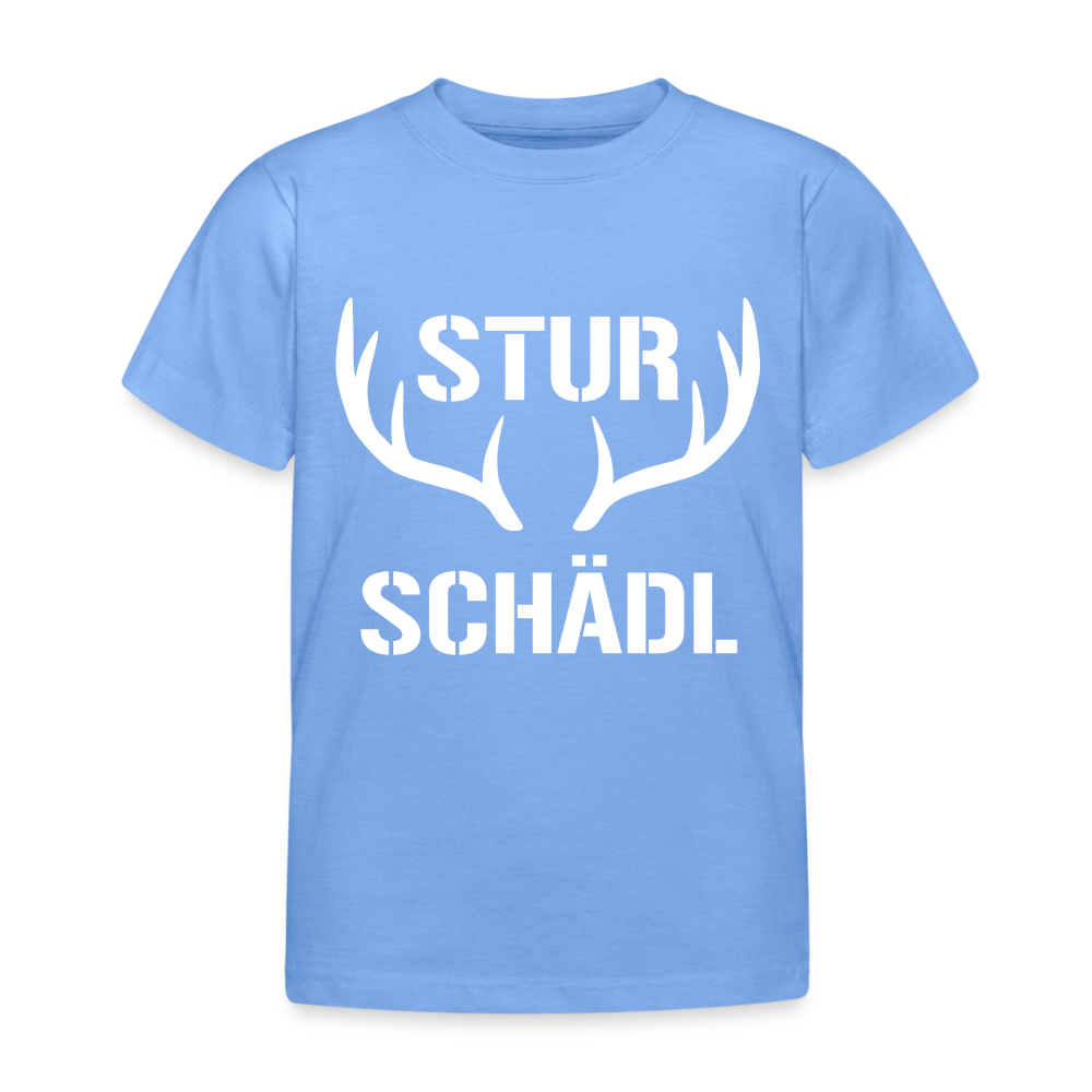 Sturschädl, Kinder (2 - 8 Jahre) T-Shirt - Himmelblau