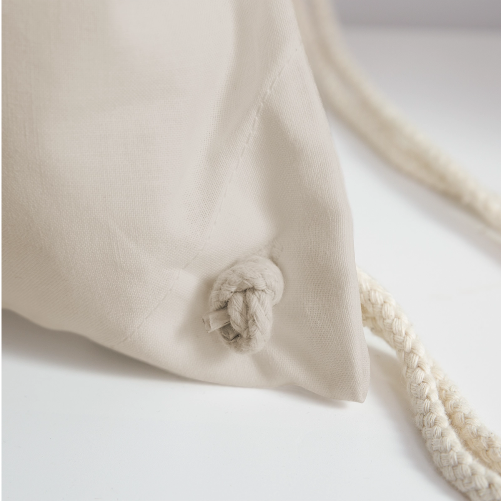 Servus (dt. Hallo) in rot & Wiener Riesenrad in schwarz, Gym/ Beach Bag - Turnsackerl (dt. Turnbeutel) - Natur