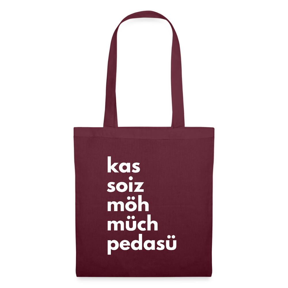 Einkaufsliste, Sackerl - Burgunderrot