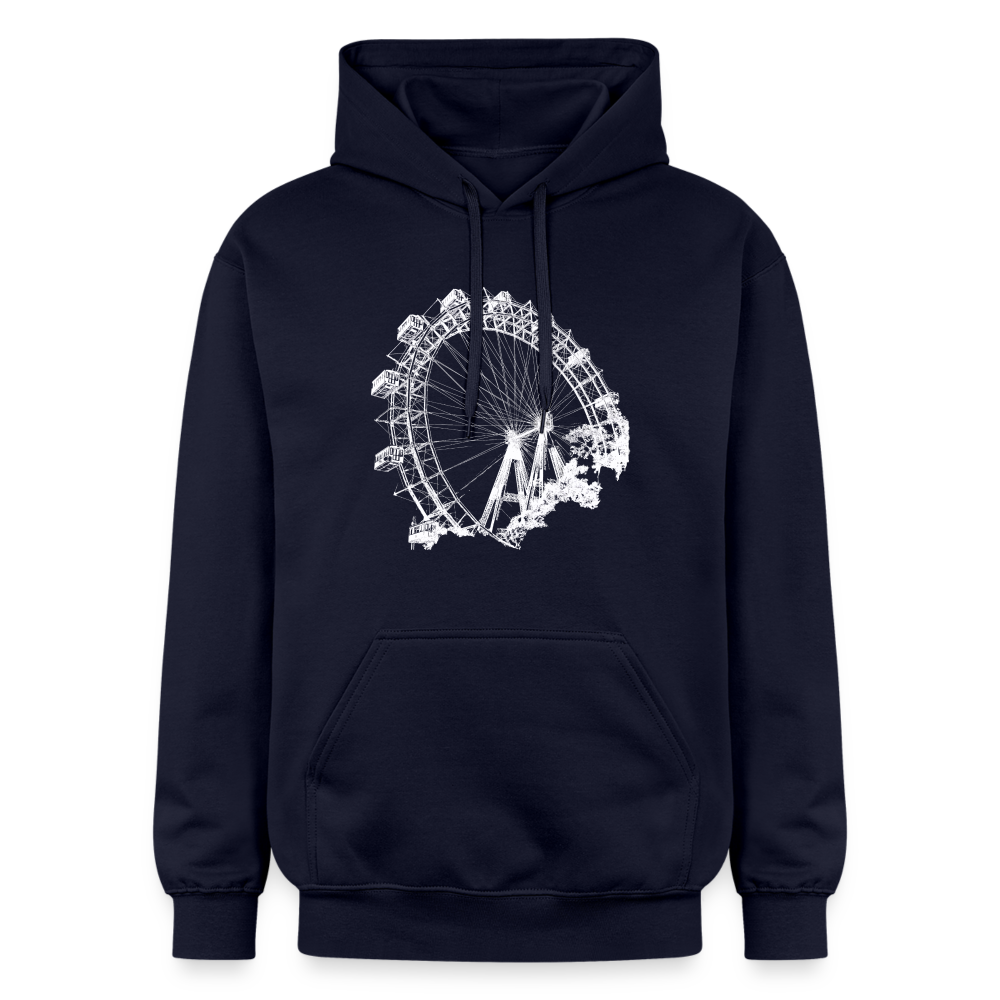 Riesenrad weiß, Gildan Unisex Softstyle® Midweight Hoodie - Navy