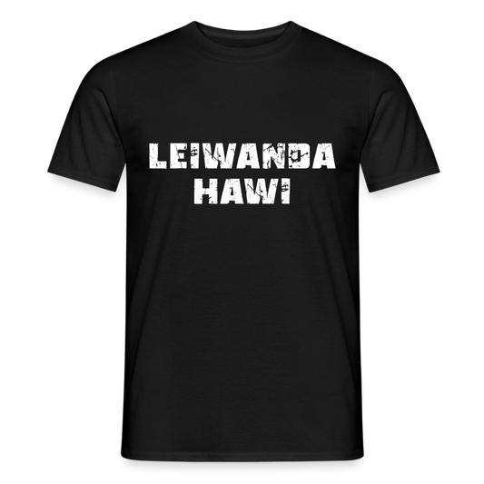 LEIWANDA HAWI, Männer T-Shirt - Schwarz
