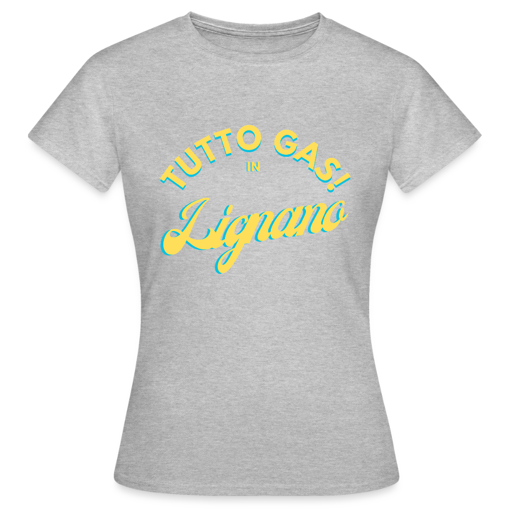 TUTTO GAS! in Lignano - Frauen T-Shirt - Grau meliert