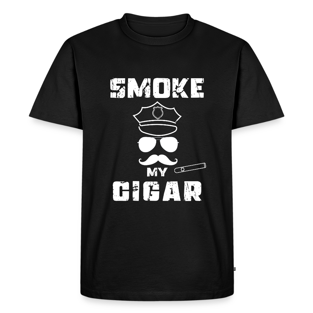 Smoke My Cigar - Zigarren Mann mit Zigarre, Hot Daddy, Cigar Man, Men/ Männer Premium T-Shirt - Schwarz