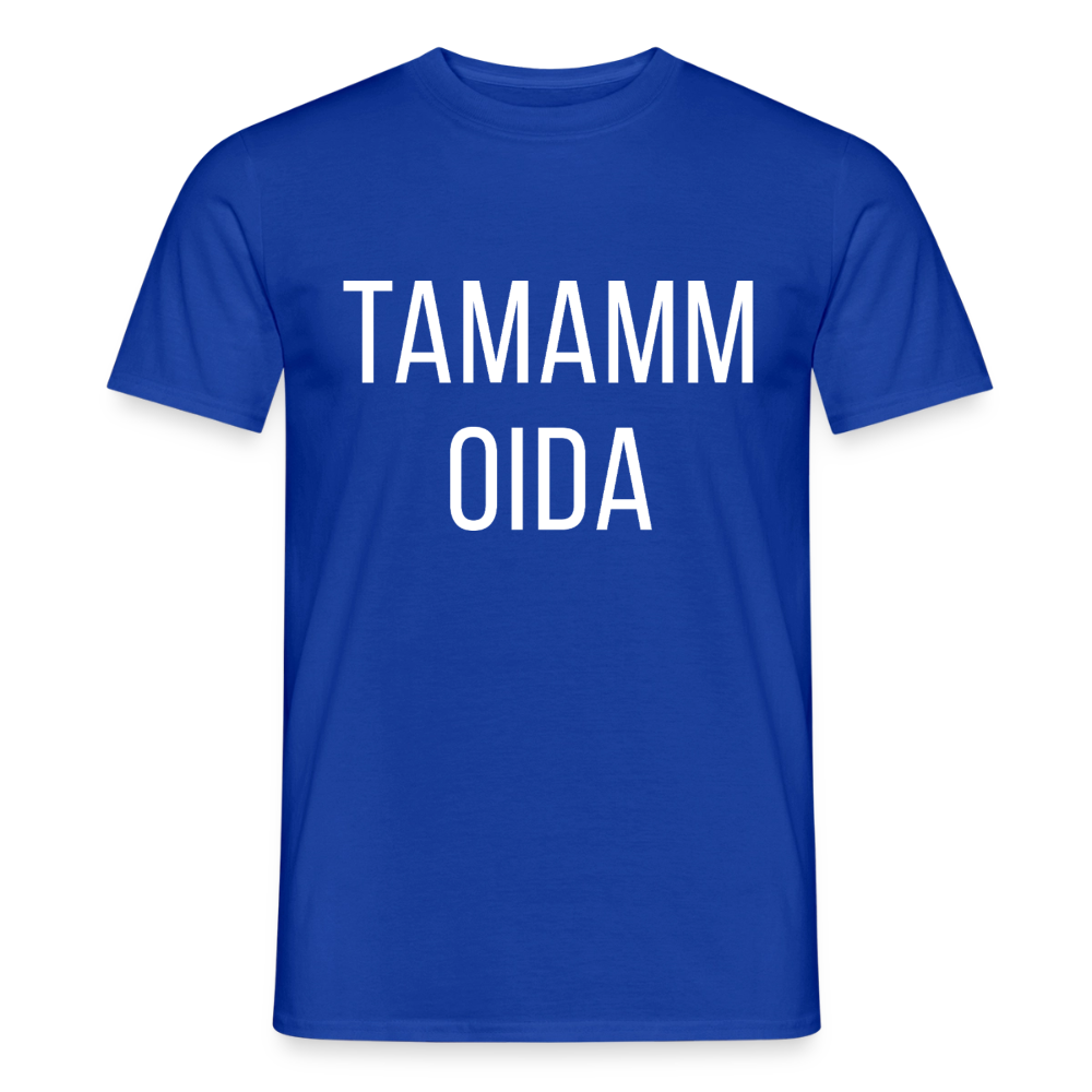 TAMAMM OIDA, Männer T-Shirt - Dunkelblau