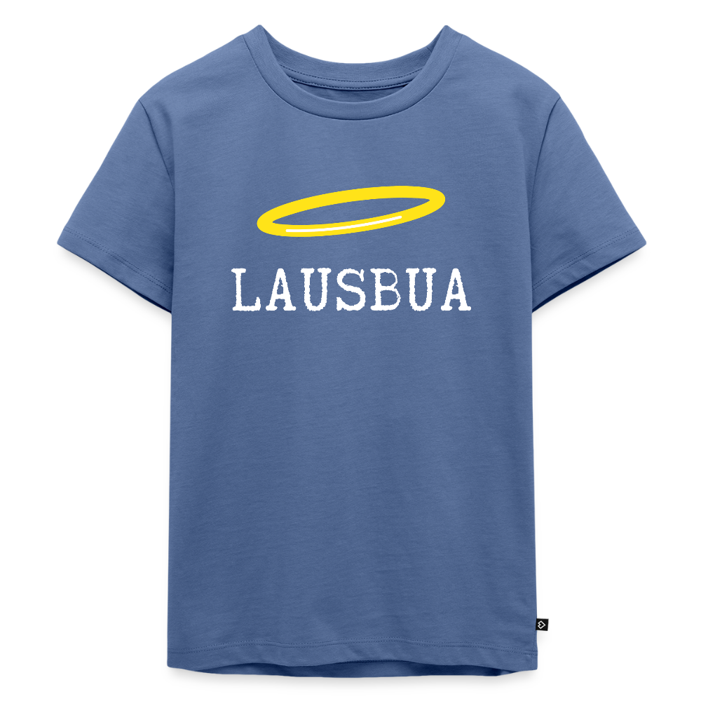 Lausbua, bairischer bzw österreichischer Lausbub (dt. Bengel), Kinder Premium T-Shirt - Taubenblau