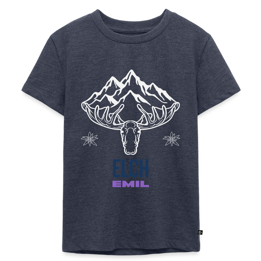 Elch Emil in Österreich, Kinder Premium T-Shirt - Jeansblau 