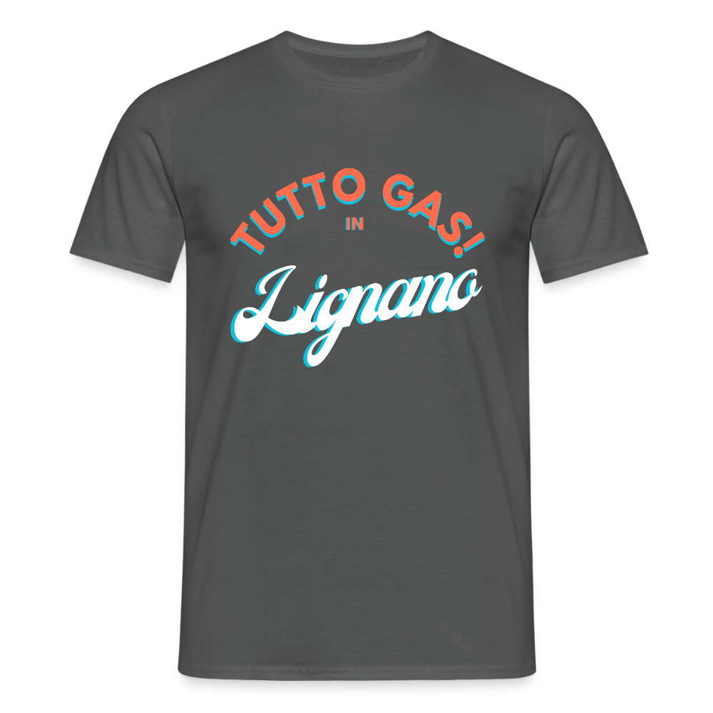 TUTTO GAS! in Lignano,  Männer T-Shirt - Anthrazit
