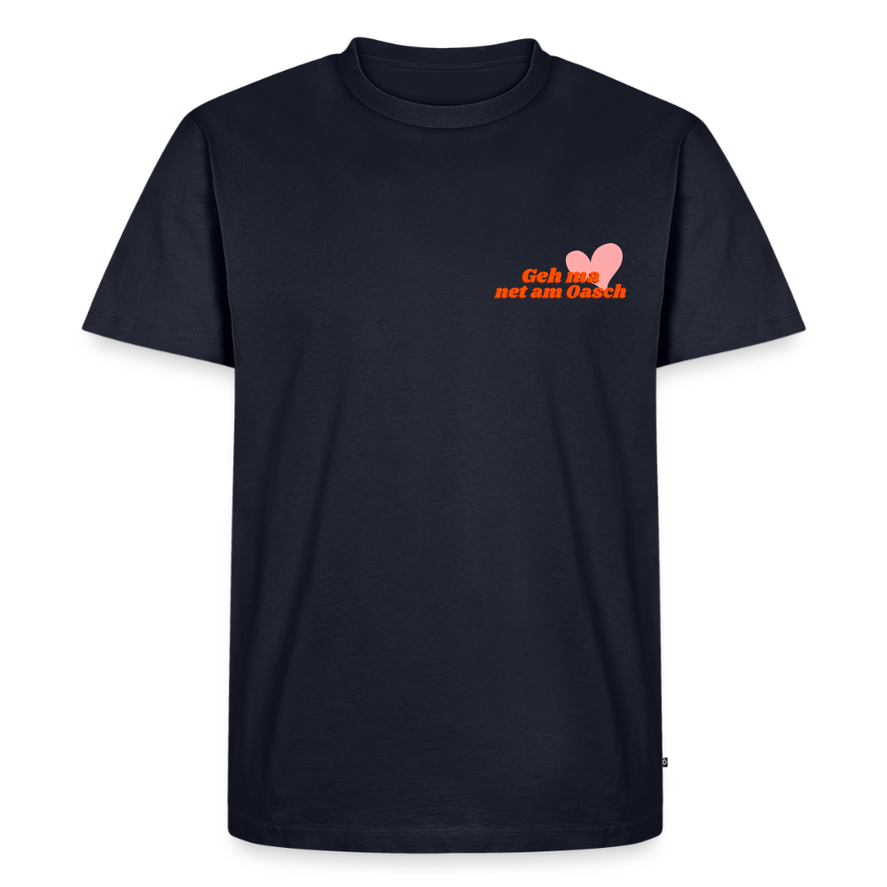 Geh ma net am Oasch, Männer Bio T-Shirt - Navy