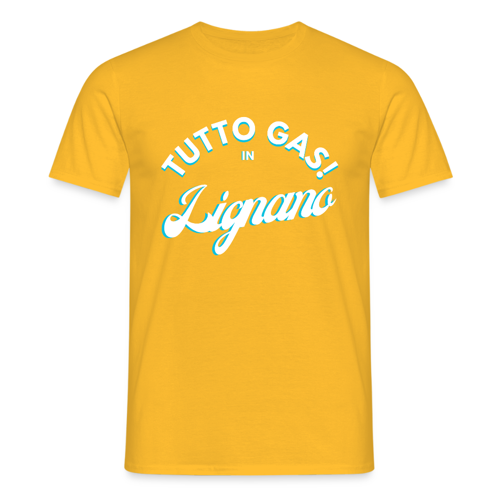 TUTTO GAS! in Lignano,  Männer T-Shirt - Gelb