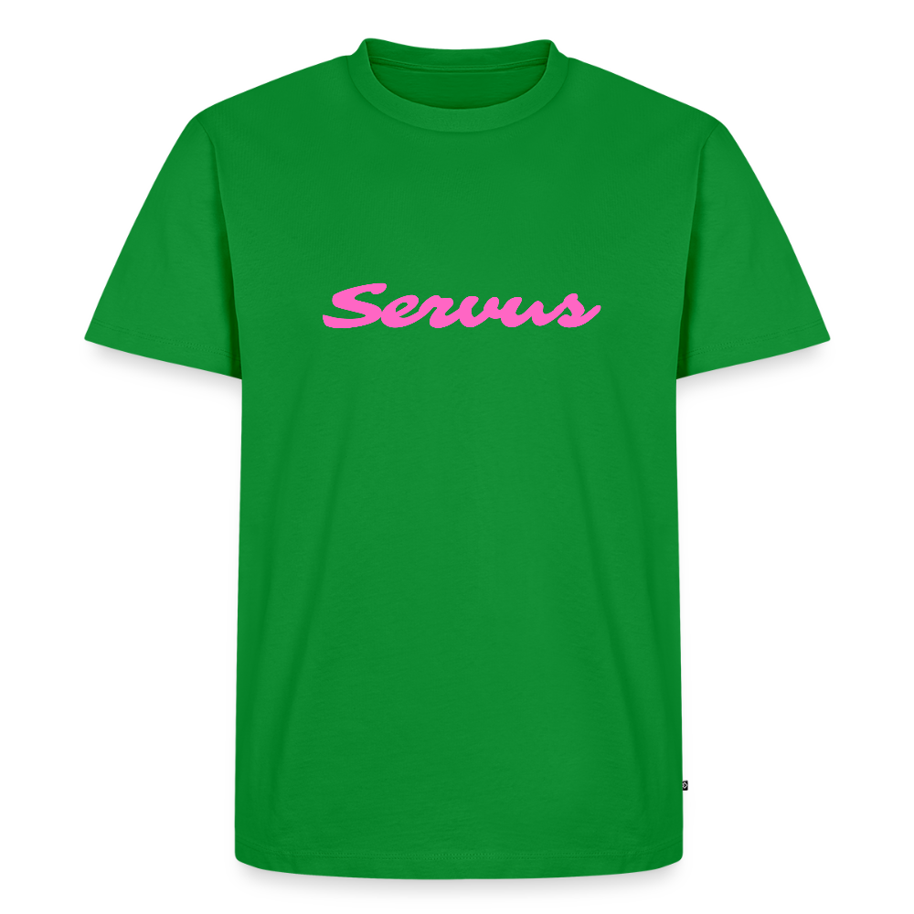 Servus (dt. Hallo) in pink, Männer Premium T-Shirt - Grün