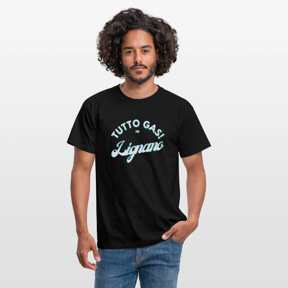 TUTTO GAS! in Lignano,  Männer T-Shirt - Schwarz