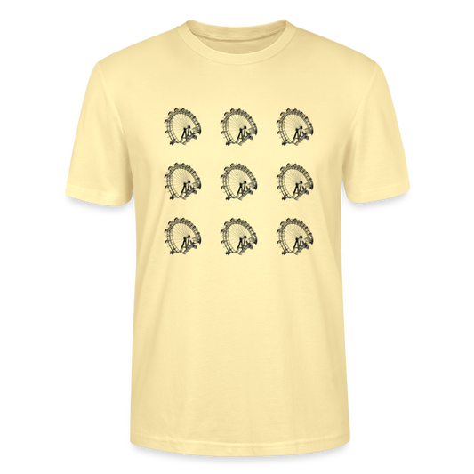 Wiener Riesenrad - 3x3 kleine Riesenräder in schwarz, Stanley/Stella Unisex Organic T-Shirt - Creme
