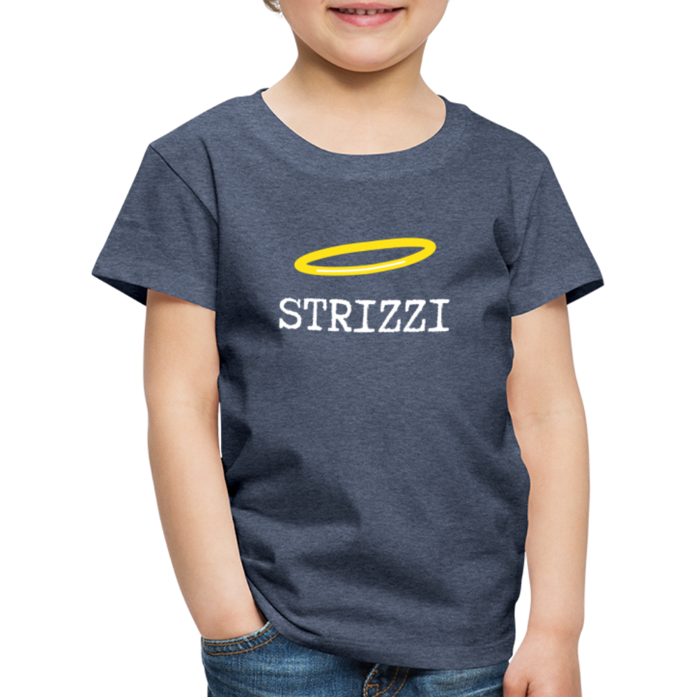 Strizzi, Kinder (2 - 8 Jahre) Premium -T-Shirt - Blau meliert
