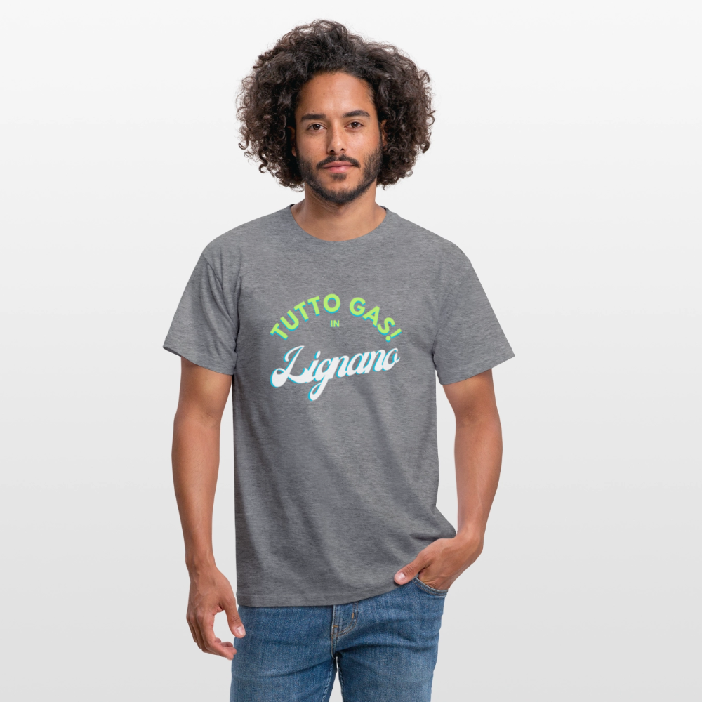 TUTTO GAS! in Lignano,  Männer T-Shirt - Graphit meliert