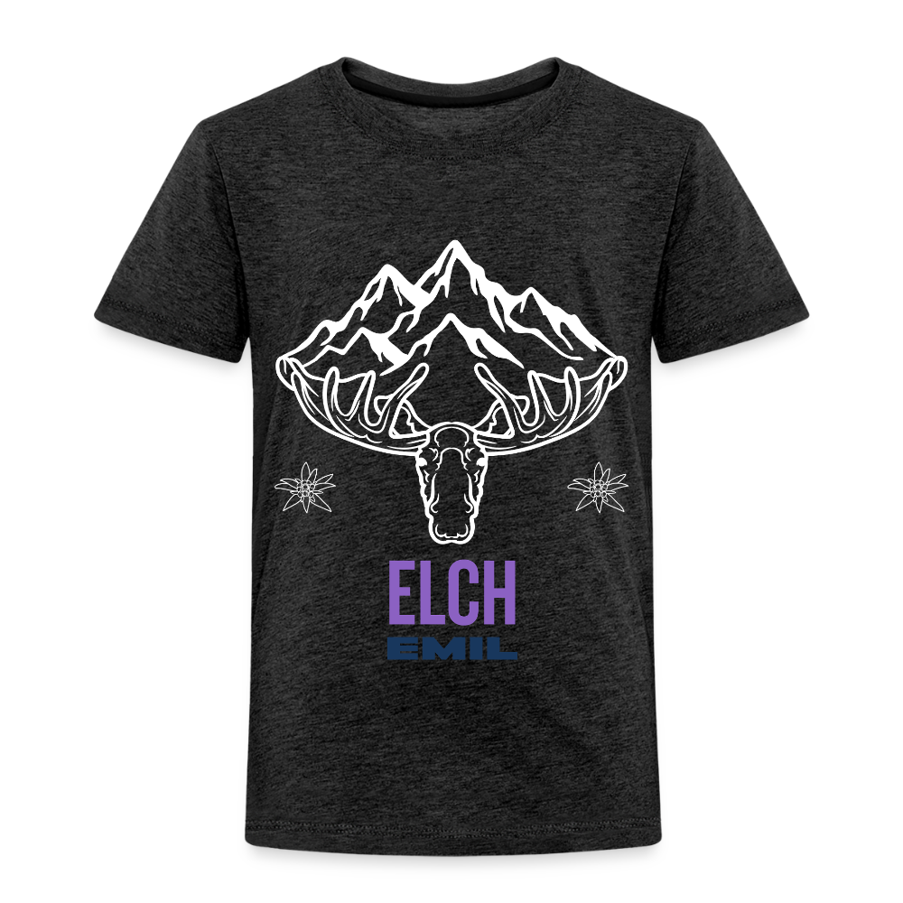 Elch Emil in Österreich, Kinder Premium T-Shirt - Anthrazit