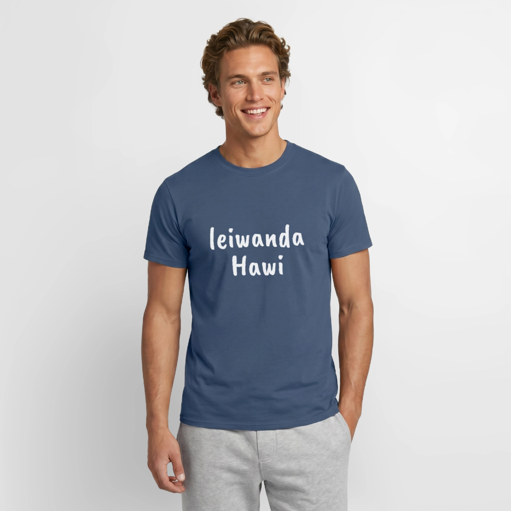 leiwanda Hawi, Männer T-Shirt - Dunkles Denimblau