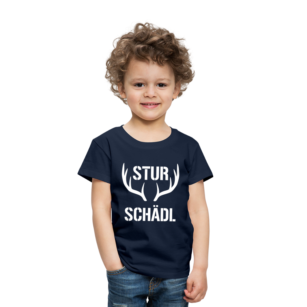 Sturschädl, Kinder (2 - 8 Jahre) Premium  T-Shirt - Navy