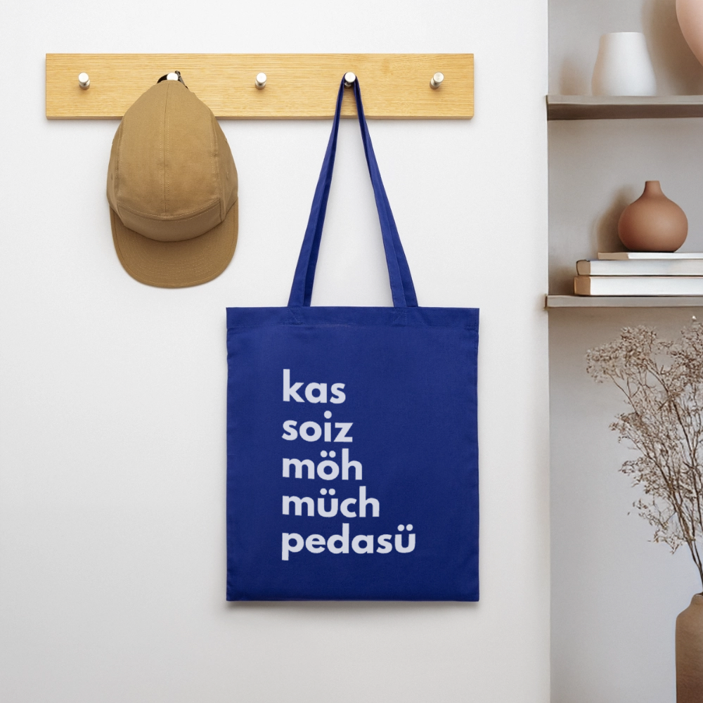 Einkaufsliste, Sackerl - Royalblau
