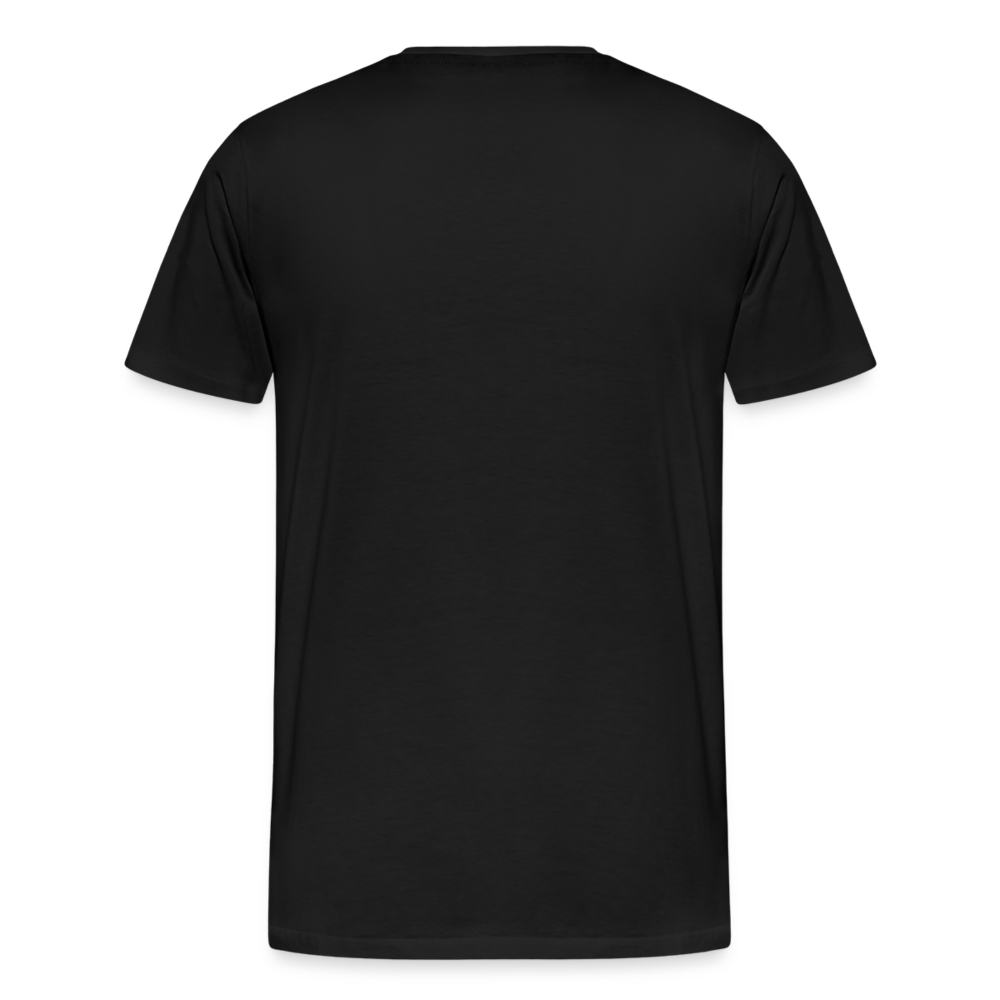 Wiener Riesenrad weiß - Männer Premium Bio T-Shirt - Schwarz