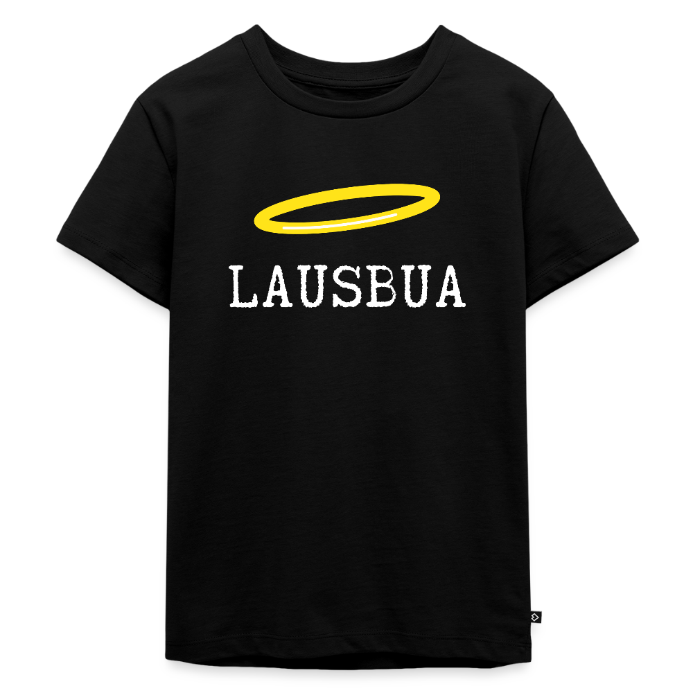 Lausbua, bairischer bzw österreichischer Lausbub (dt. Bengel), Kinder Premium T-Shirt - Schwarz
