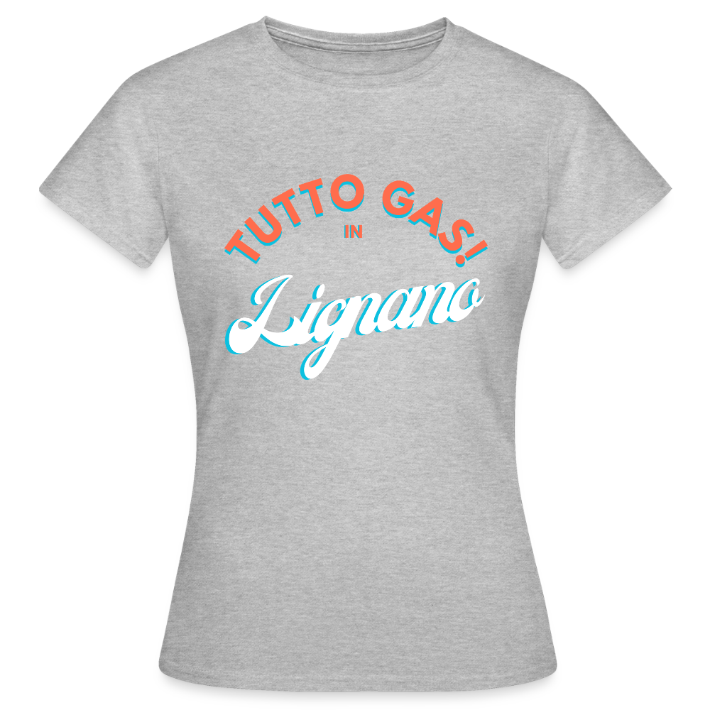 TUTTO GAS! in Lignano - Frauen T-Shirt - Grau meliert