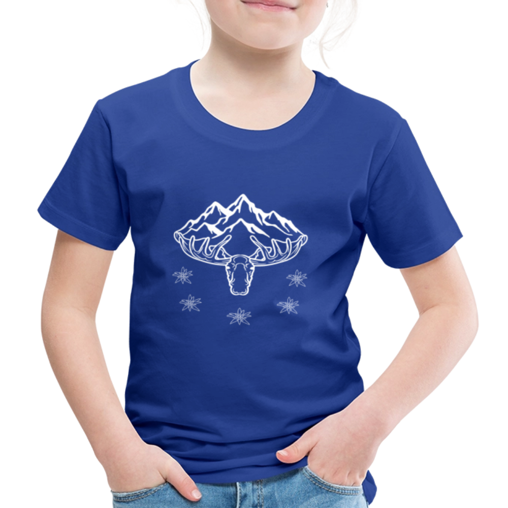 Elch Emil in Österreich, Kinder Premium T-Shirt - Königsblau