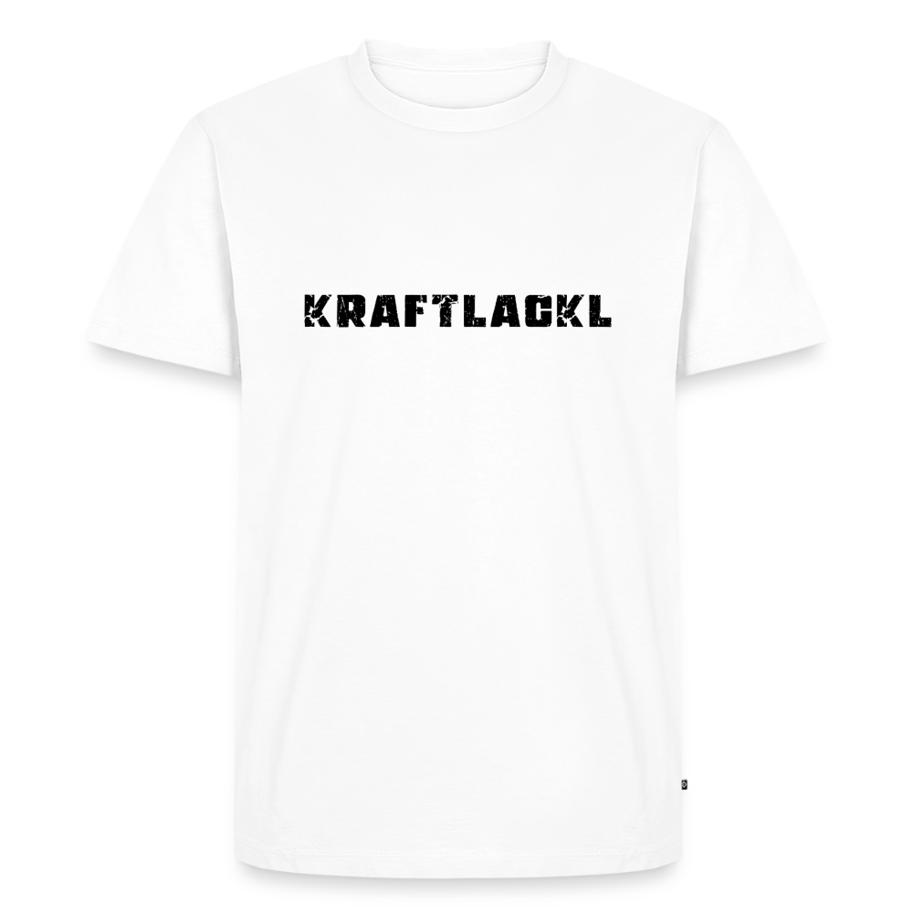 Kraftlackl, Männer Premium T-Shirt - Weiß